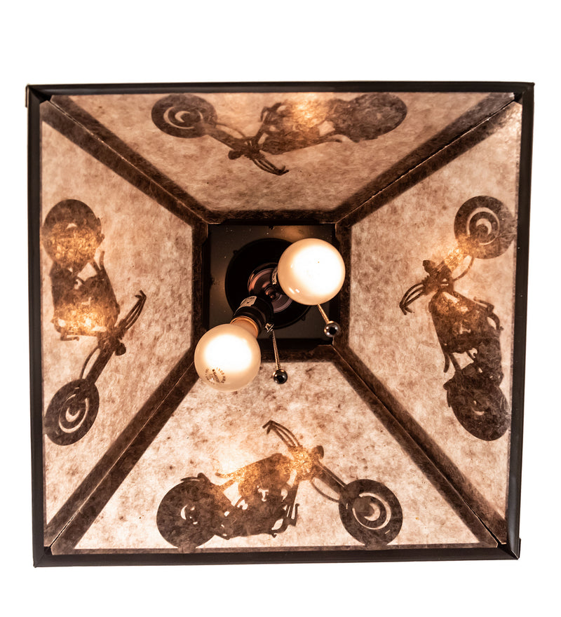 Meyda Tiffany 76312 Two Light Pendant, Timeless Bronze