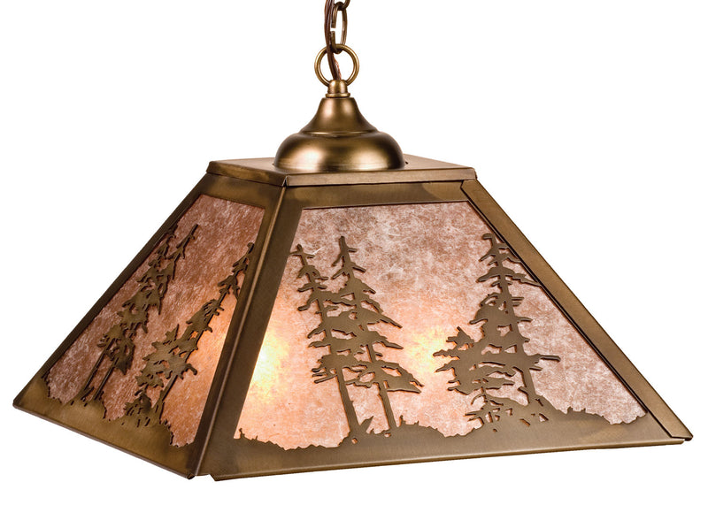 Meyda Tiffany 76318 Two Light Pendant, Antique Copper