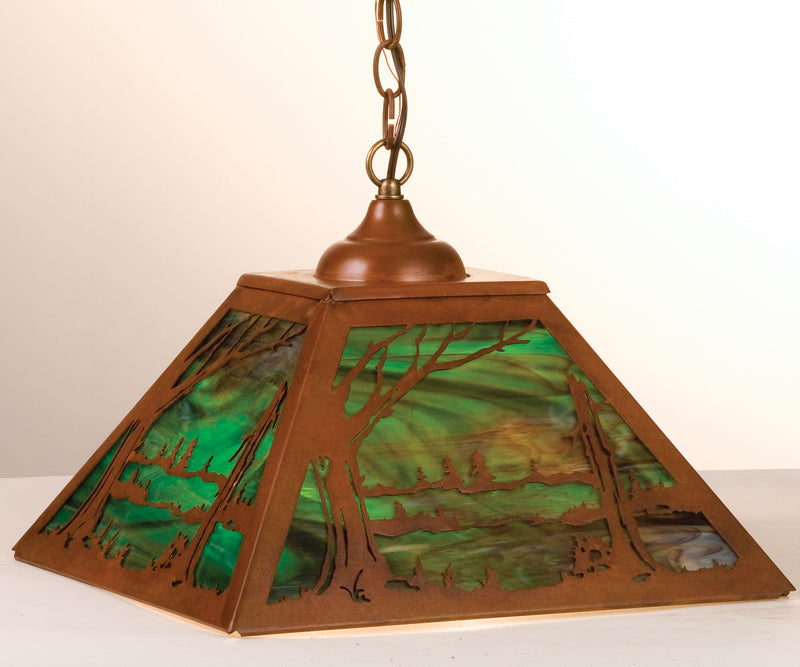 Meyda Tiffany 76320 Two Light Pendant, Rust