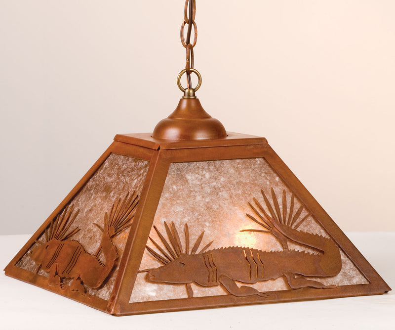 Meyda Tiffany 76322 Two Light Pendant, Rust
