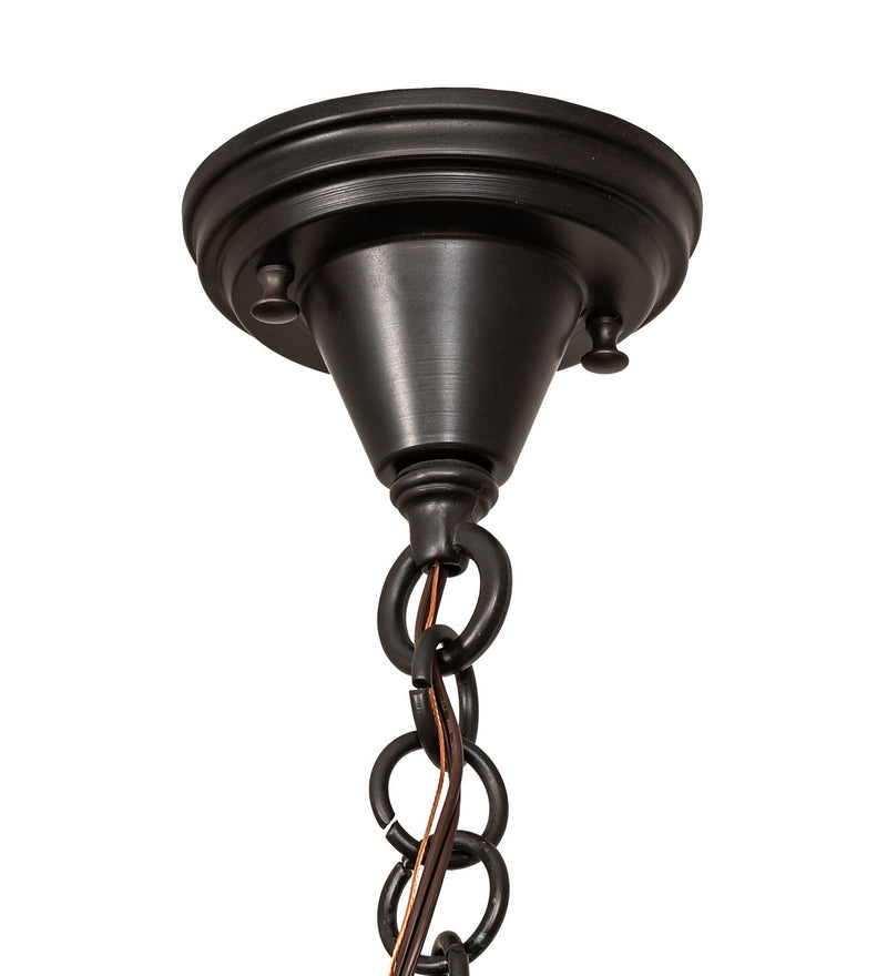 Meyda Tiffany 78010 One Light Pendant, Craftsman Brown