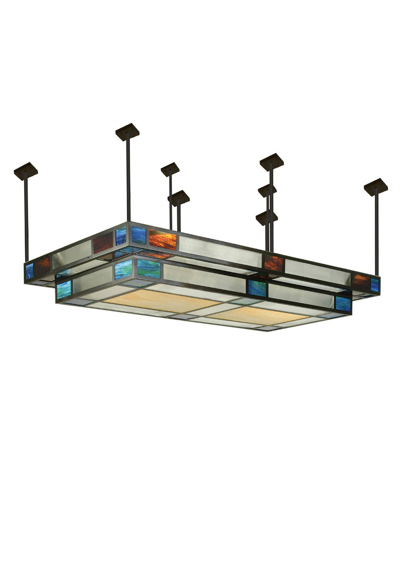 Meyda Tiffany 78222 16 Light Semi-Flushmount, Black