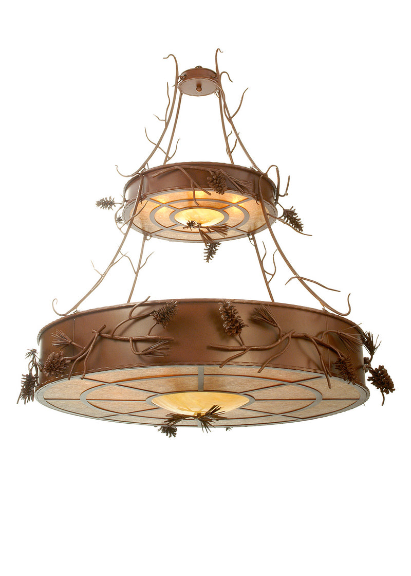 Meyda Tiffany 79713 12 Light Chandelier, Rust