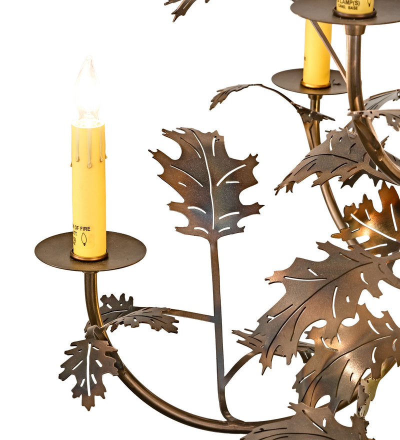 Meyda Tiffany 79860 11 Light Chandelier, Antique Copper