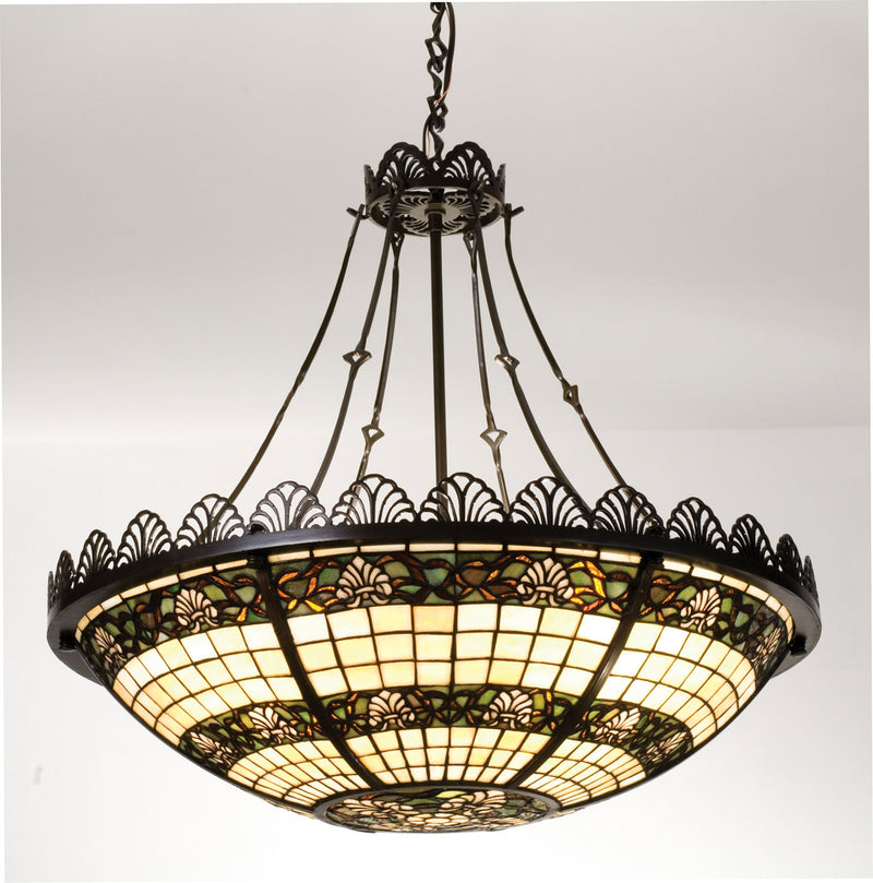 Meyda Tiffany 79899 Four Light Pendant, Timeless Bronze