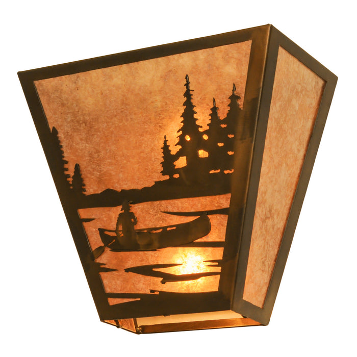 Meyda Tiffany 81075 Two Light Wall Sconce, Antique Copper