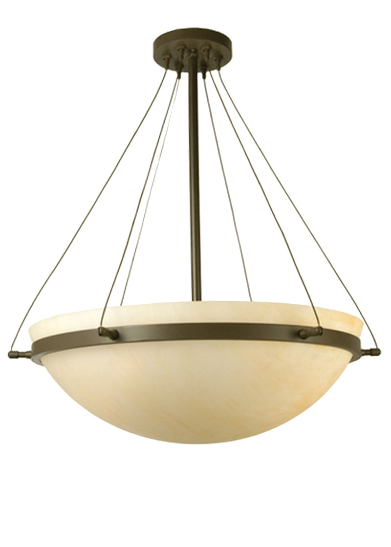 Meyda Tiffany 81171 Three Light Semi-Flushmount, Timeless Bronze