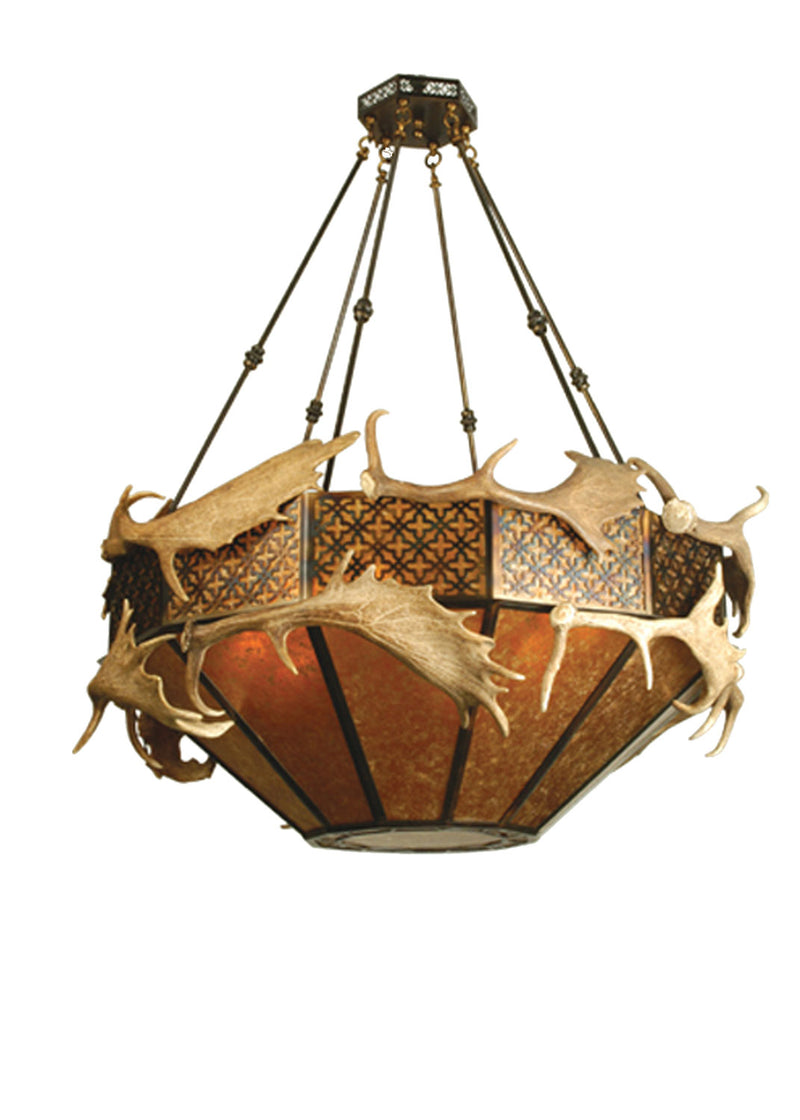 Meyda Tiffany 81333 Eight Light Chandelier, Antique Copper