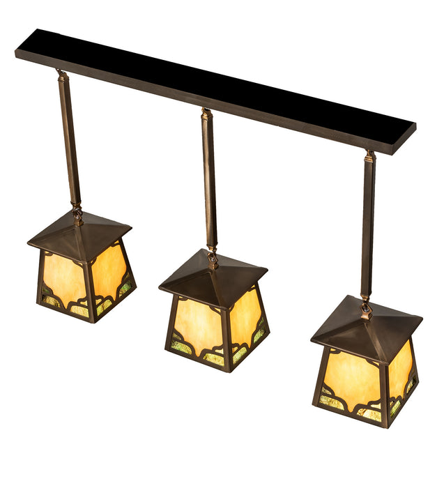 Meyda Tiffany 81382 Three Light Island Pendant, Antique Copper