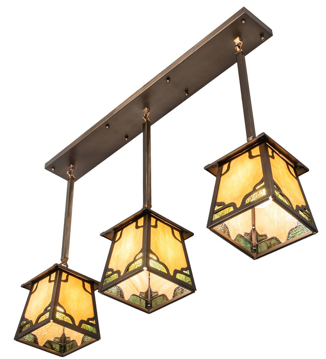 Meyda Tiffany 81382 Three Light Island Pendant, Antique Copper