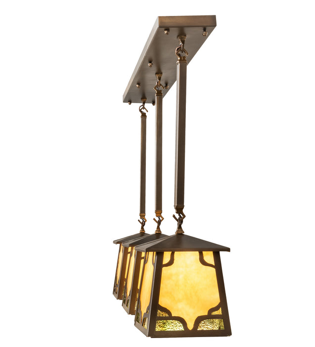Meyda Tiffany 81382 Three Light Island Pendant, Antique Copper