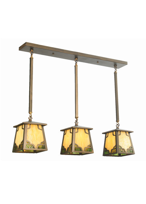 Meyda Tiffany 81382 Three Light Island Pendant, Antique Copper