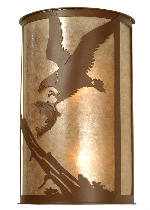 Meyda Tiffany 81493 Two Light Wall Sconce, Rust