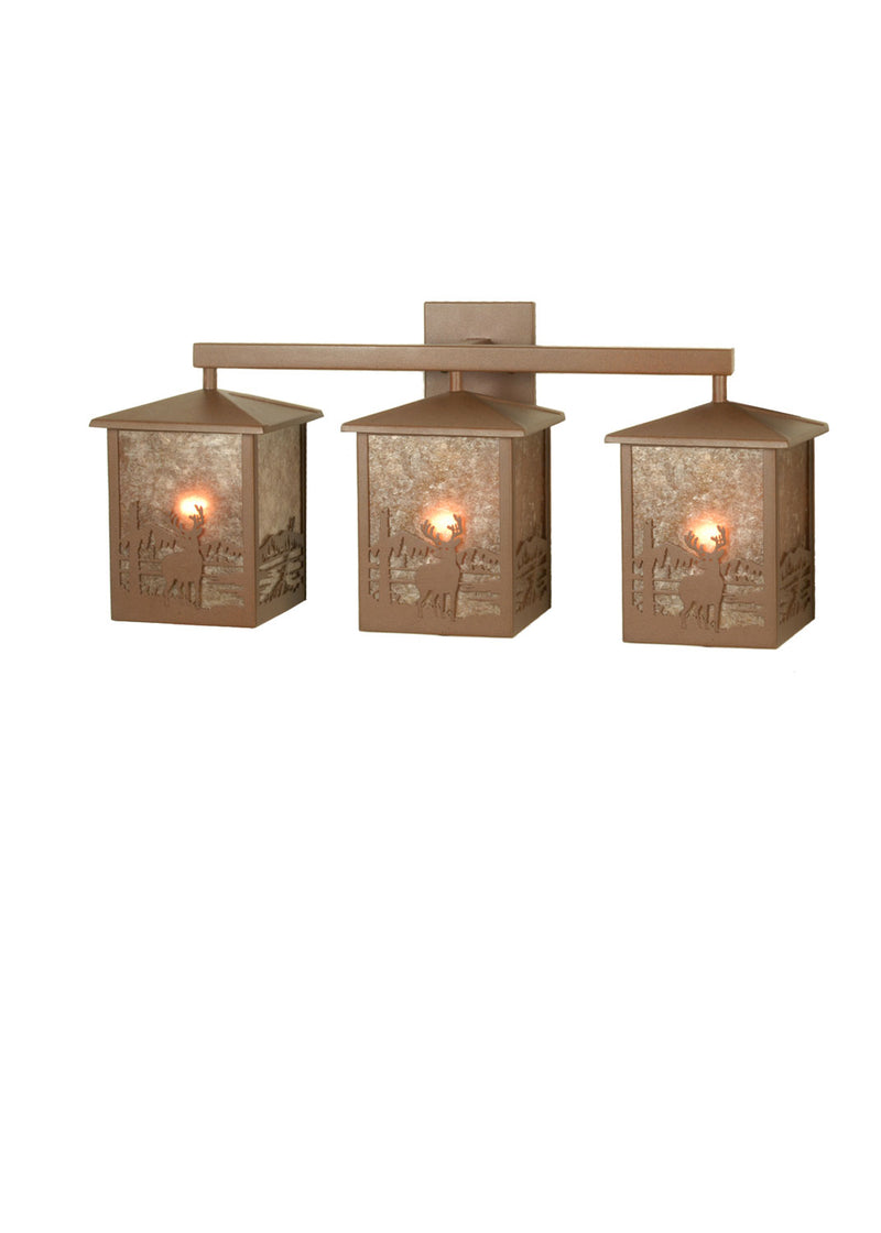 Meyda Tiffany 81496 Three Light Vanity, Rust
