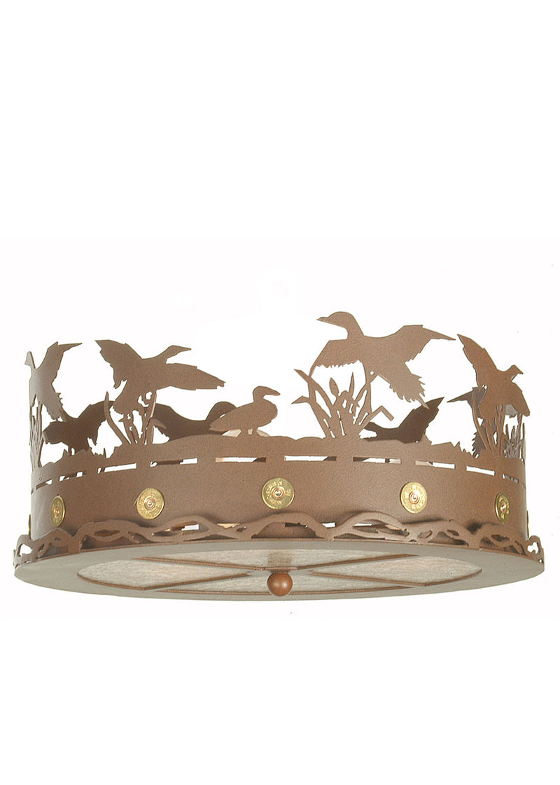 Meyda Tiffany 81509 Three Light Fan Light Fixture, Rust