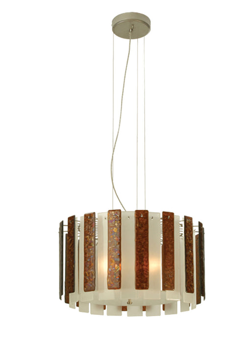 Meyda Tiffany 81710 Three Light Chandelier, Nickel
