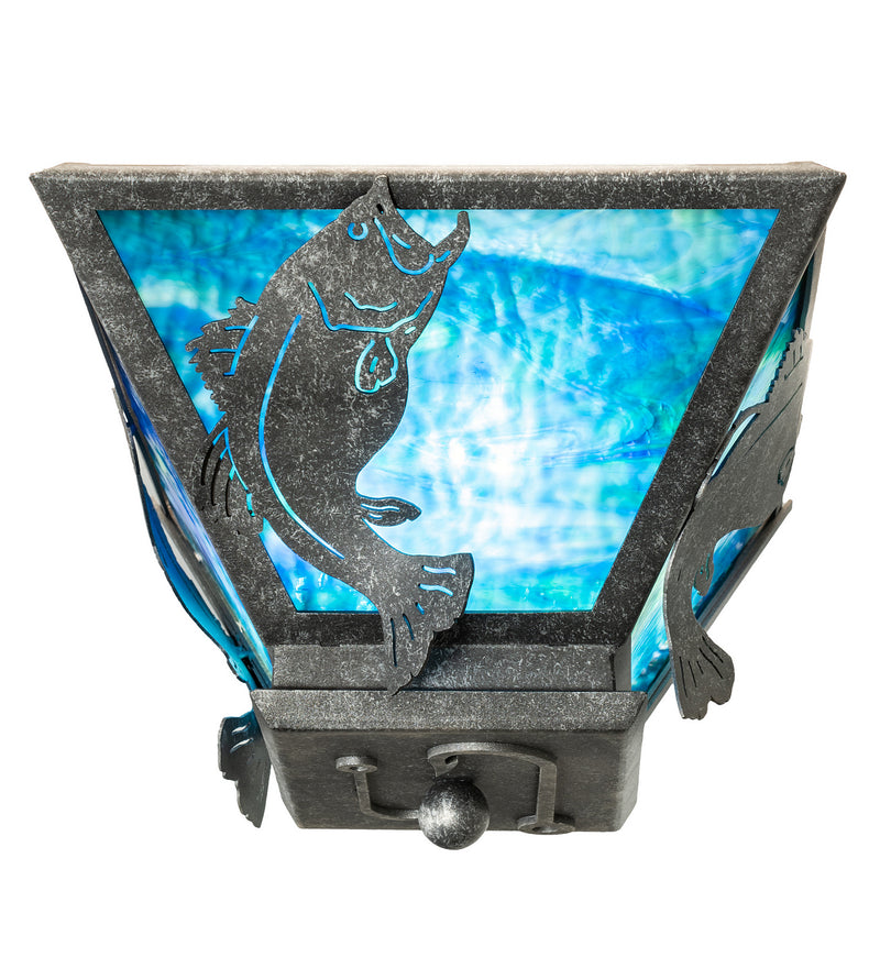 Meyda Tiffany 81760 Two Light Semi-Flushmount, Galvanized