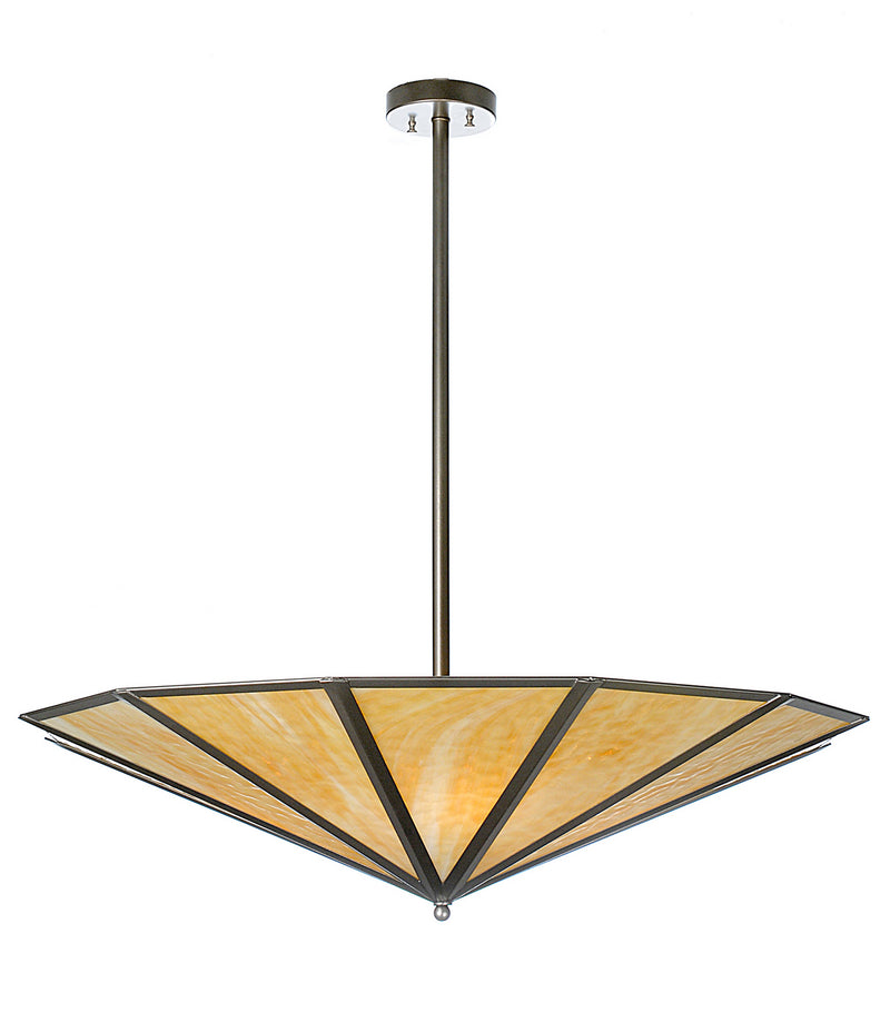 Meyda Tiffany 81870 Four Light Semi-Flushmount, Satin Nickel