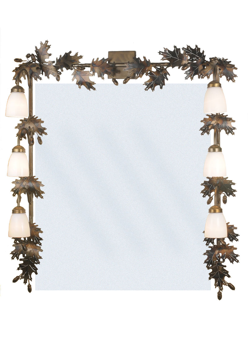 Meyda Tiffany 82074 Six Light Vanity, Dark Burnished Antique Copper