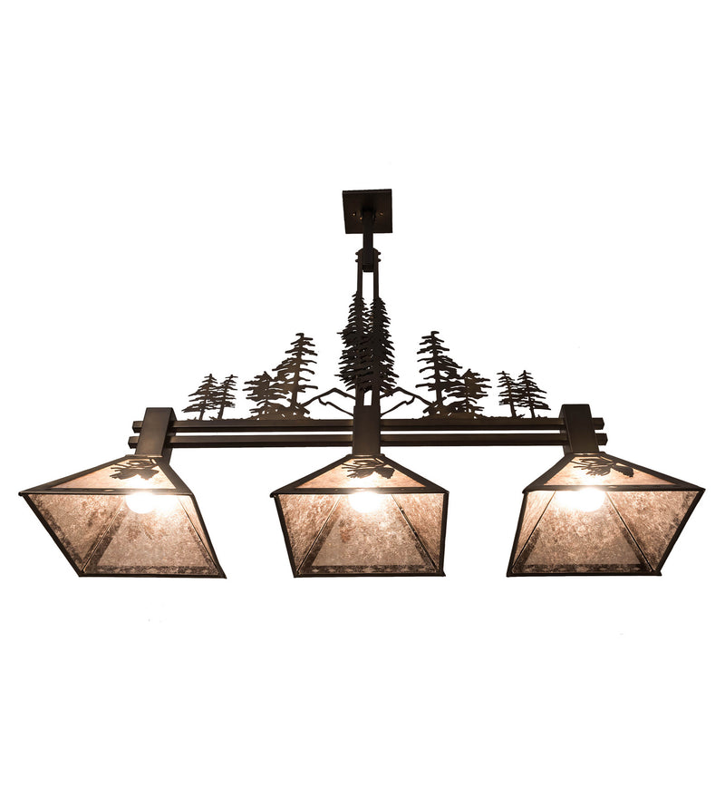 Meyda Tiffany 82171 Three Light Island Pendant, Antique Copper