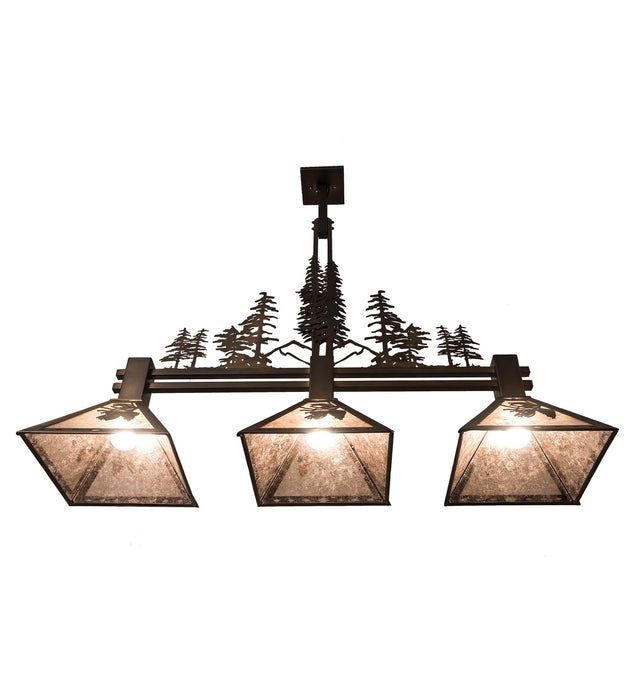 Meyda Tiffany 82171 Three Light Island Pendant, Antique Copper