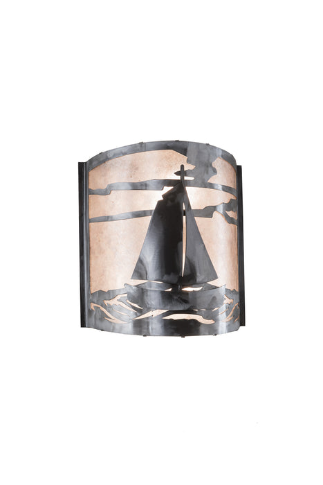 Meyda Tiffany 82563 Two Light Wall Sconce, Industrial Steel