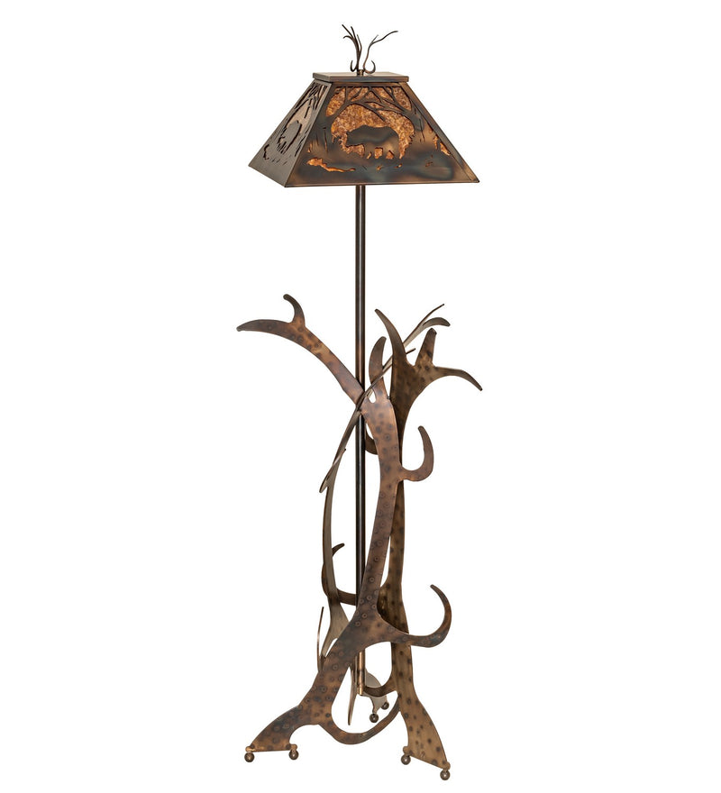 Meyda Tiffany 95023 One Light Floor Lamp, Antique Copper,Burnished
