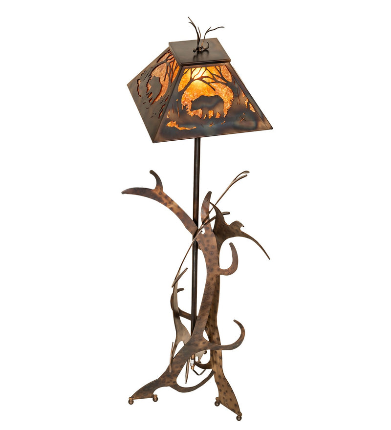Meyda Tiffany 95023 One Light Floor Lamp, Antique Copper,Burnished