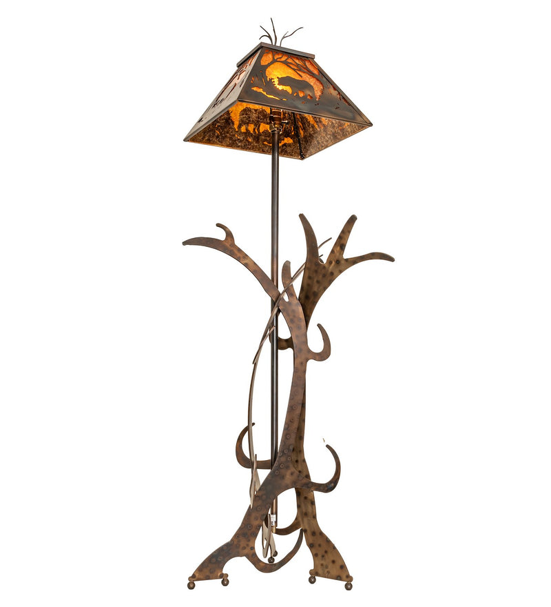Meyda Tiffany 95023 One Light Floor Lamp, Antique Copper,Burnished