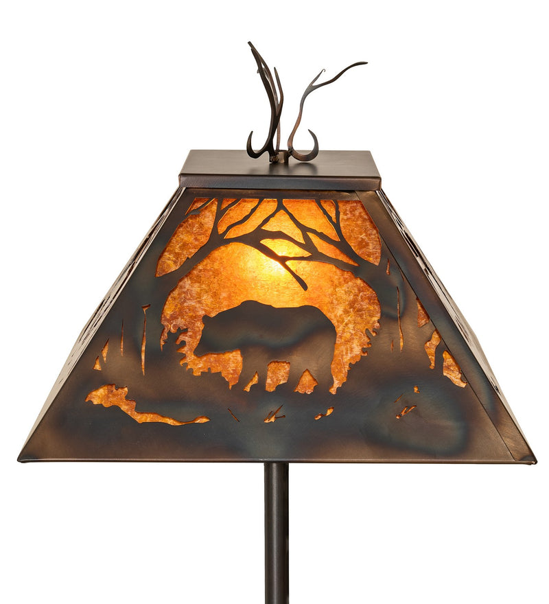 Meyda Tiffany 95023 One Light Floor Lamp, Antique Copper,Burnished