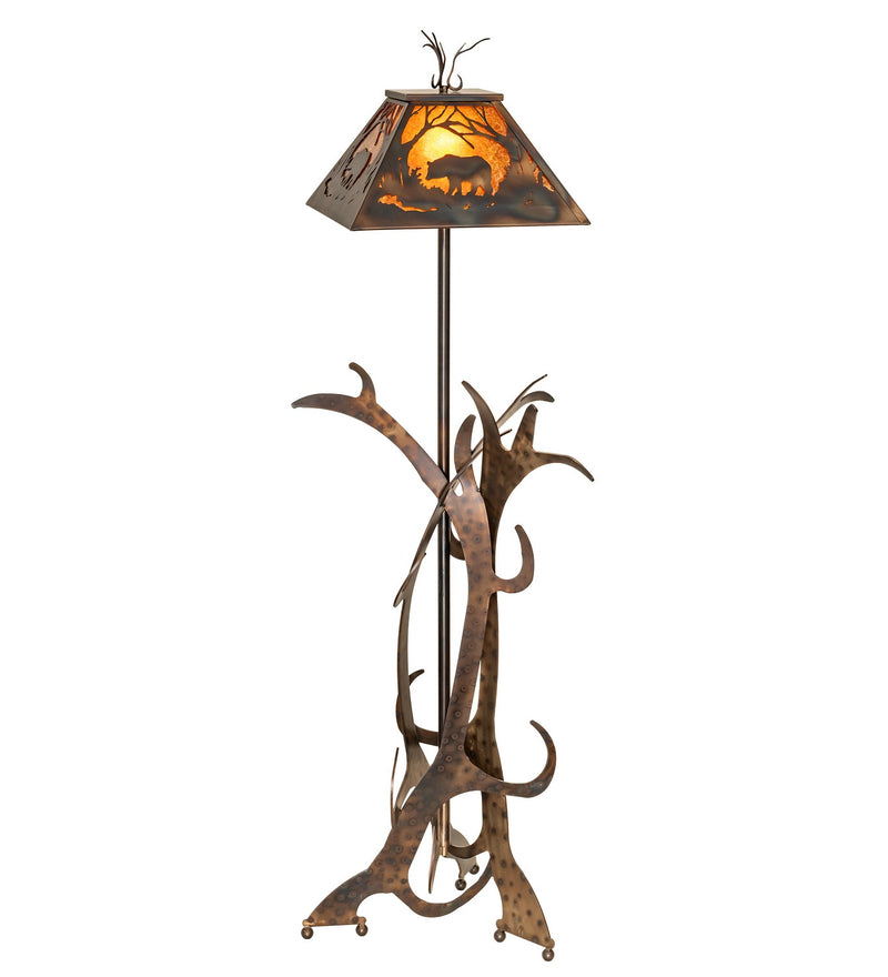 Meyda Tiffany 95023 One Light Floor Lamp, Antique Copper,Burnished