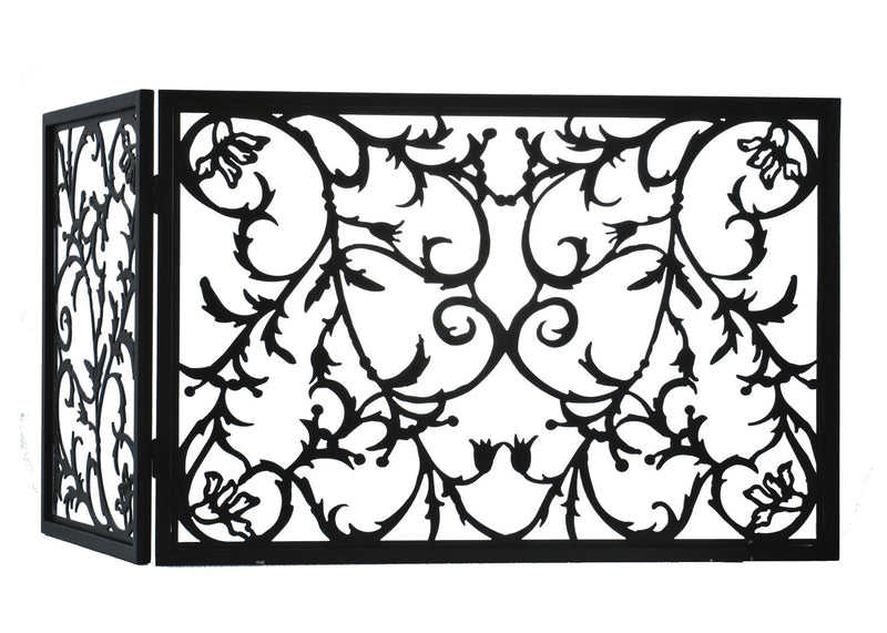 Meyda Tiffany 97928 Fireplace Screen, Black