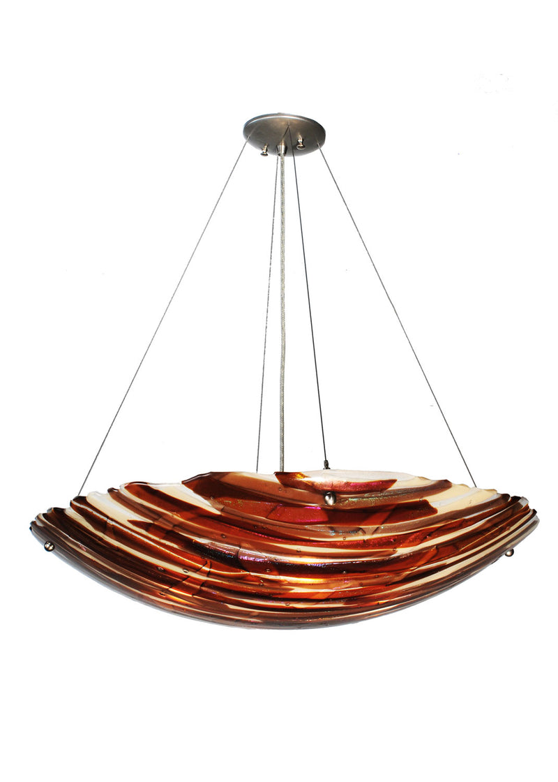 Meyda Tiffany 98207 Four Light Pendant, Nickel