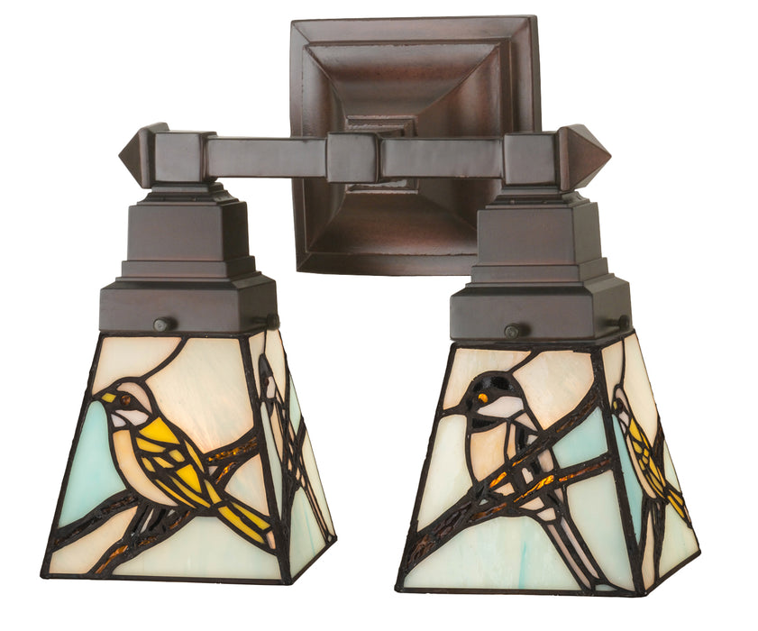 Meyda Tiffany 98519 Two Light Wall Sconce, Antique