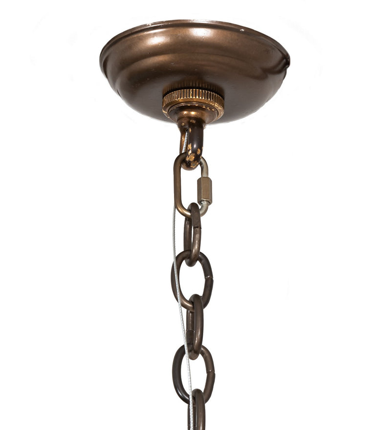 Meyda Tiffany 98524 14 Light Chandelier, Antique Copper