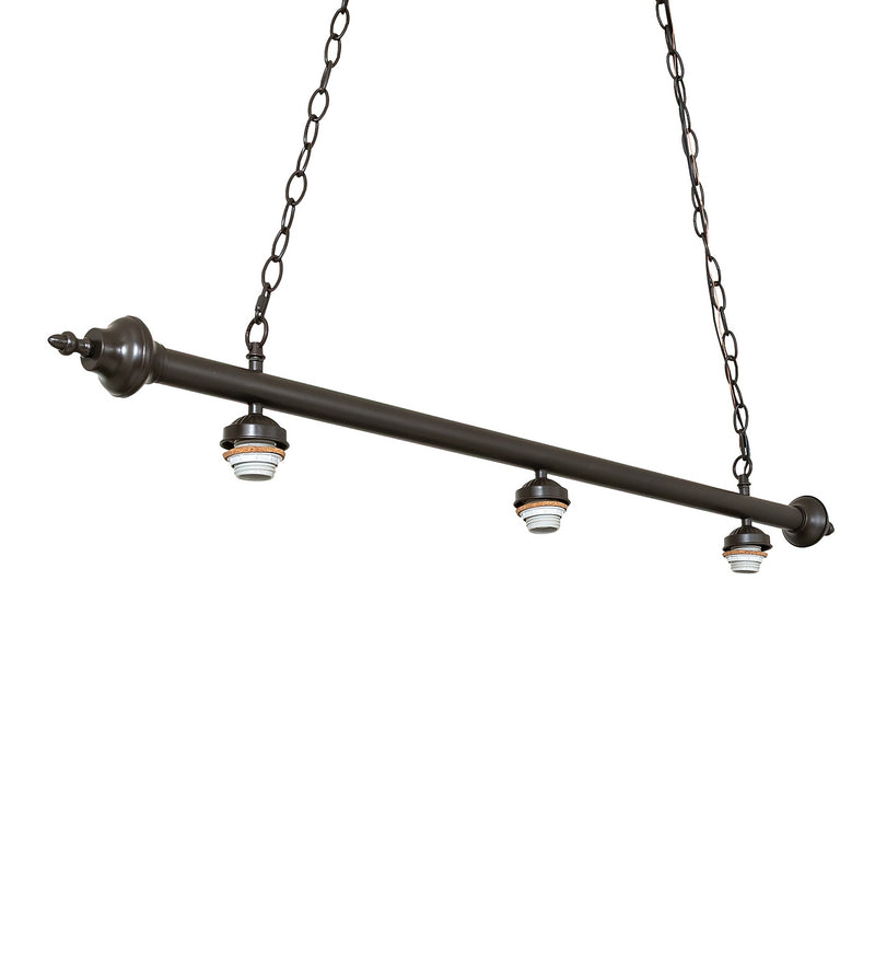 Meyda Tiffany 98718 Three Light Island Pendant Hardware, Mahogany Bronze