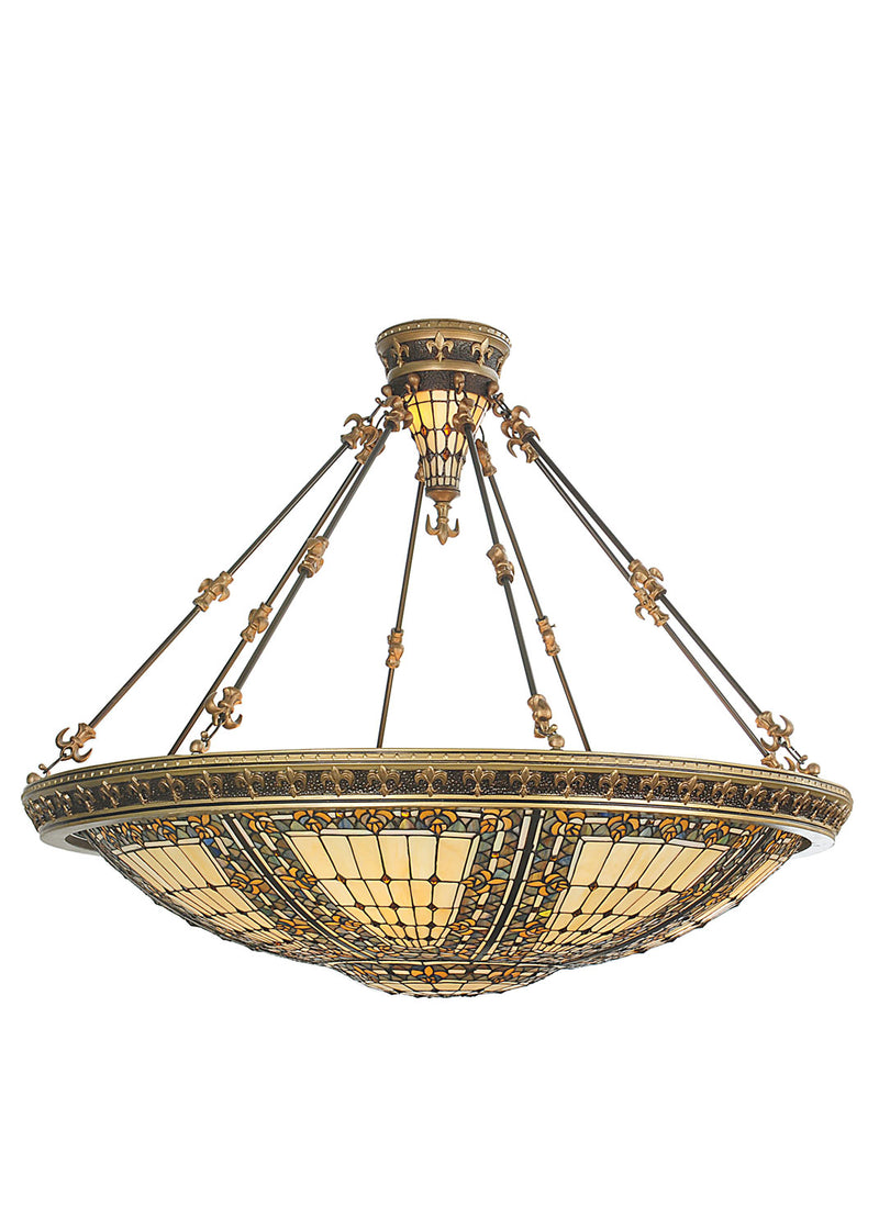 Meyda Tiffany 98754 Eight Light Pendant, Copper Vein & Nu Gold