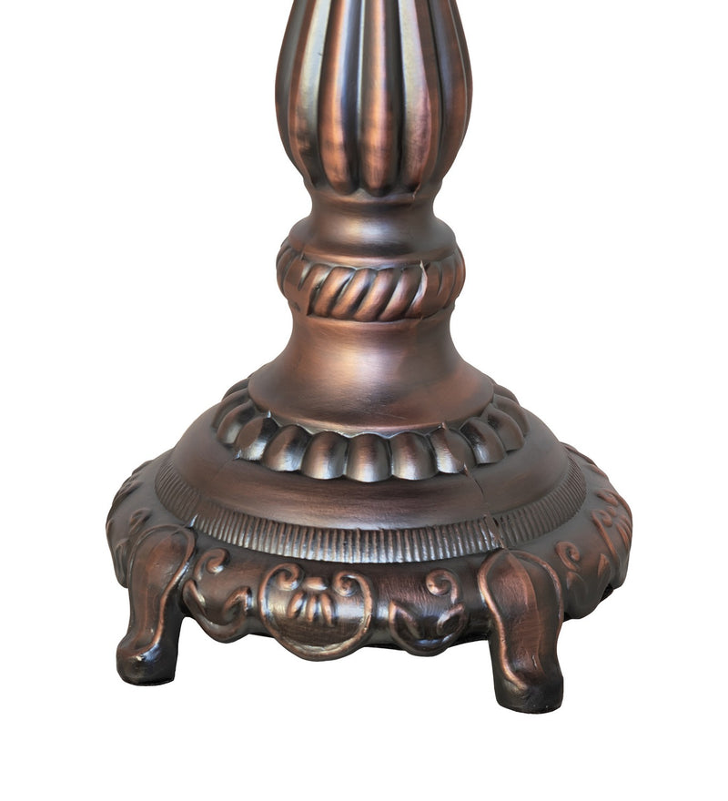 Meyda Tiffany 98881 Two Light Table Base Hardware, Mahogany Bronze