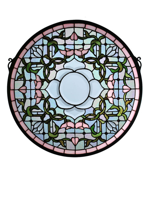 Meyda Tiffany 99019 Window, Zair Bevel Pink