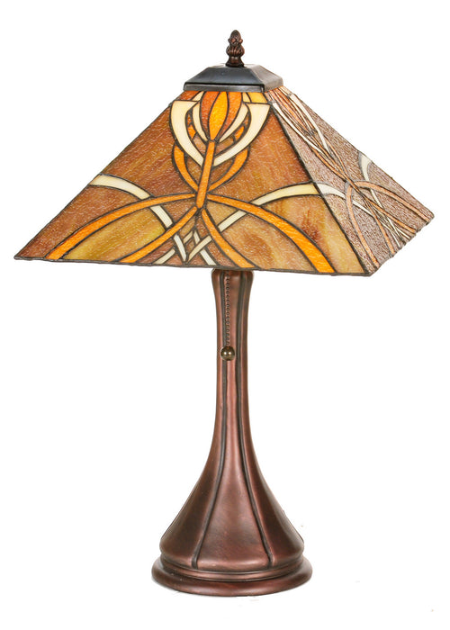 Meyda Tiffany 99033 One Light Table Base, Antique