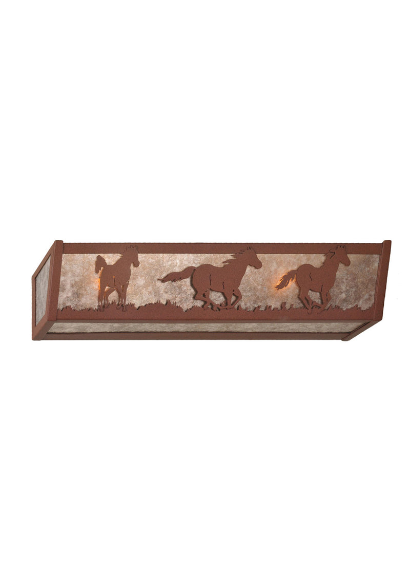 Meyda Tiffany 99070 Four Light Vanity, Rust