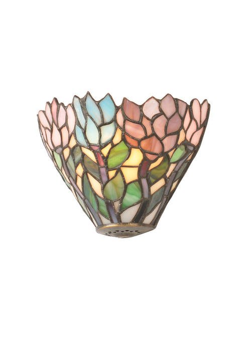 Meyda Tiffany 99198 Wall Sconce, Beige Pink Pr Purple/Blue
