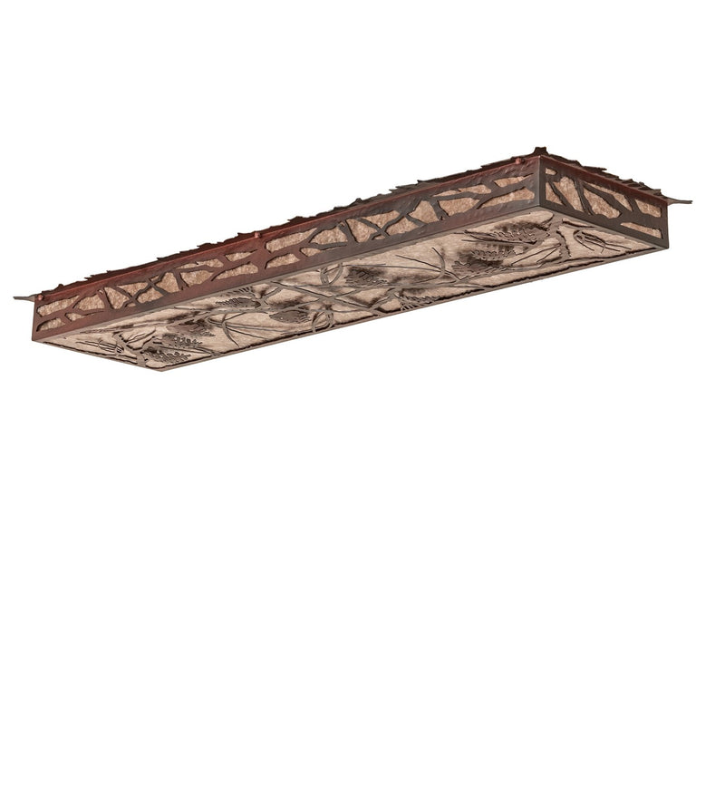 Meyda Tiffany 99360 LED Flushmount, Rust Over Wrought Iron