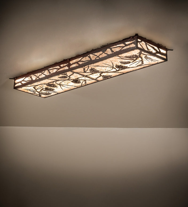 Meyda Tiffany 99360 LED Flushmount, Rust Over Wrought Iron