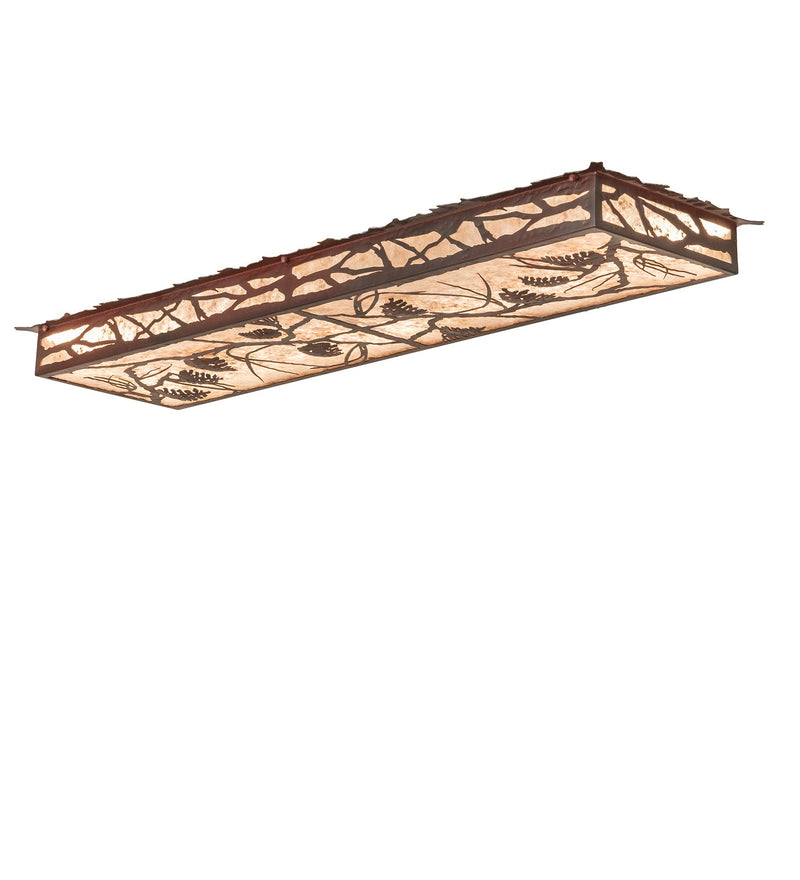 Meyda Tiffany 99360 LED Flushmount, Rust Over Wrought Iron