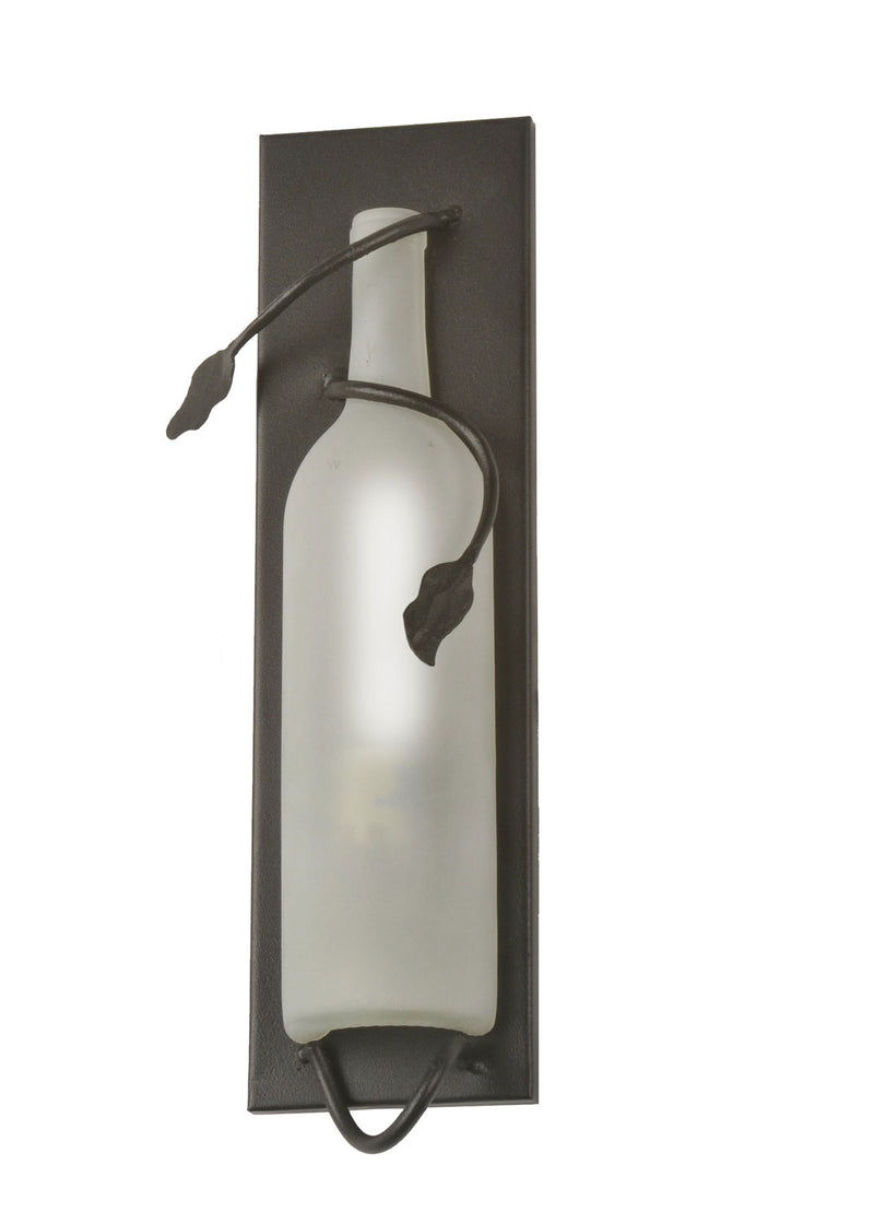 Meyda Tiffany 99374 One Light Wall Sconce, Black Metal
