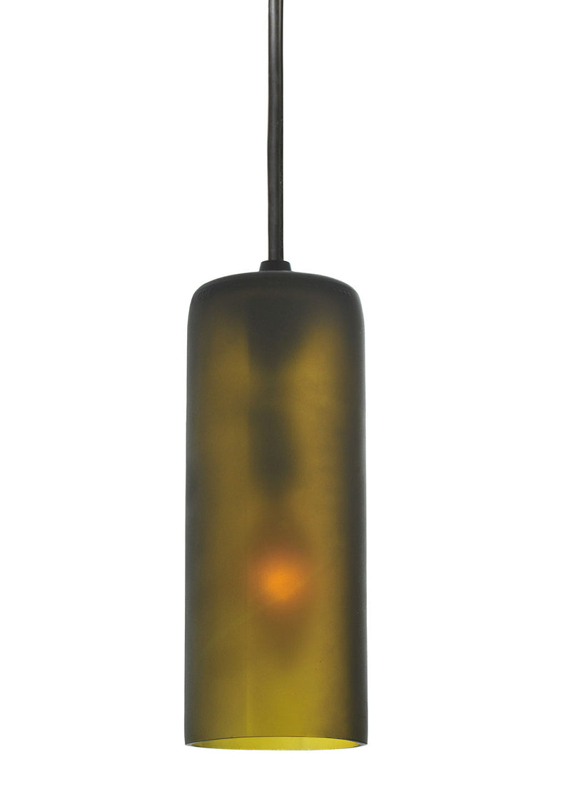Meyda Tiffany 99422 One Light Mini Pendant, Black Metal
