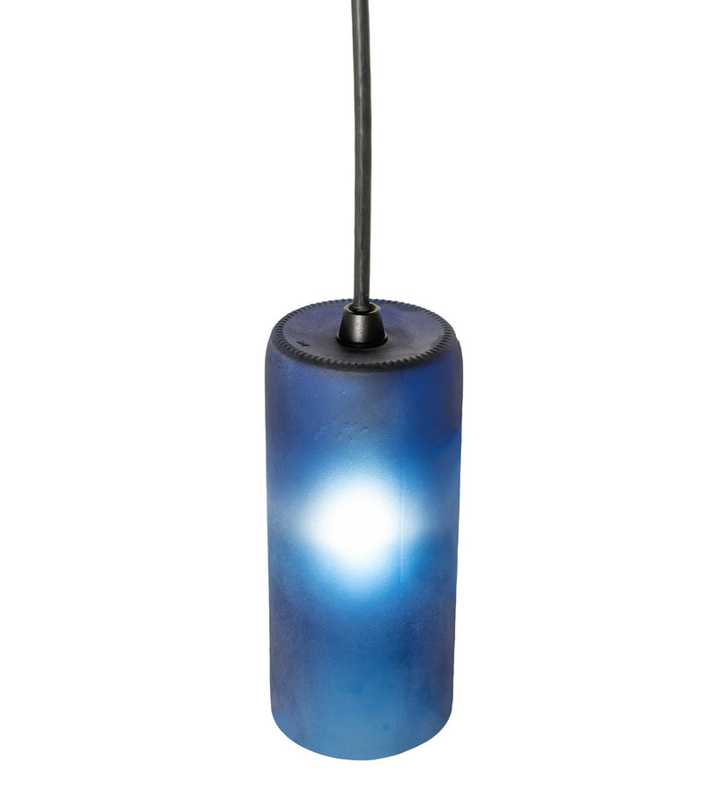 Meyda Tiffany 99423 One Light Mini Pendant, Black Metal