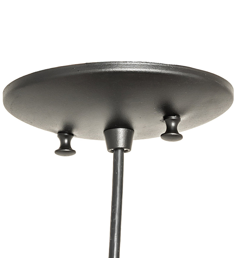 Meyda Tiffany 99423 One Light Mini Pendant, Black Metal