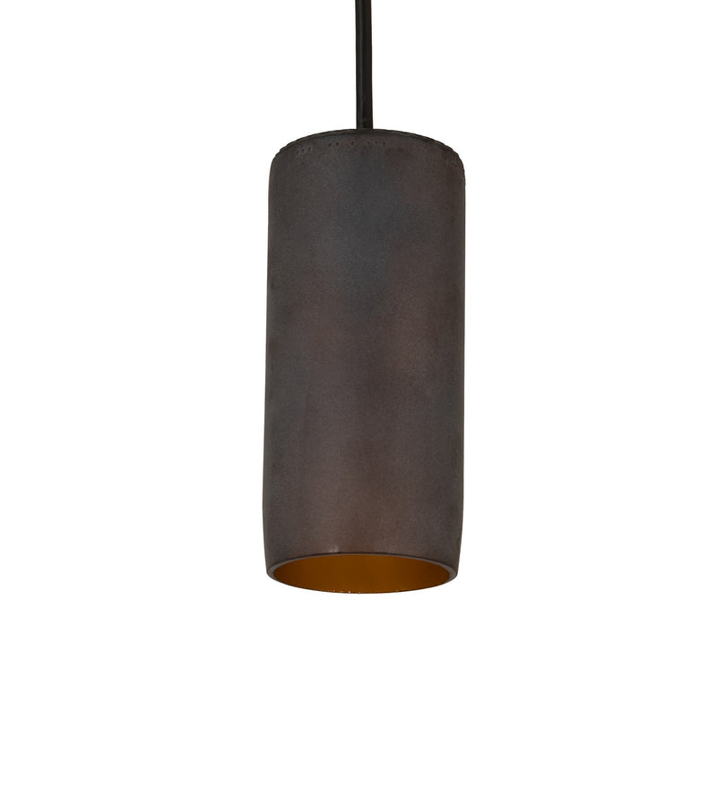 Meyda Tiffany 99425 One Light Mini Pendant, Black Metal